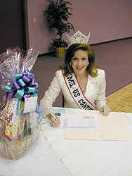 Cammie Sanders, Ms. US Continental, serves as a judge for the City of Tamarac's Jr. Orange Bowl Queen Pageant!