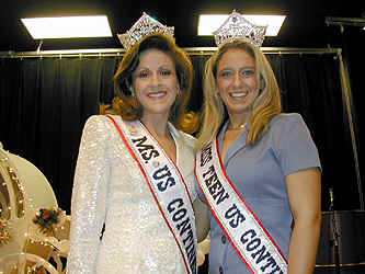 Cammie Sanders, Ms. US Continental, serves as a judge for the City of Tamarac's Jr. Orange Bowl Queen Pageant!