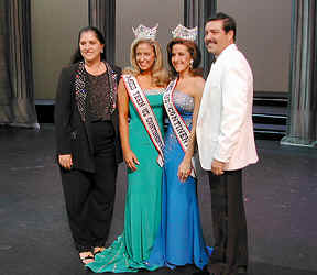 The Ms. & Teen US Continental 2002 Winners with Executive Director, Barbara De Giacomo-Lugo, and her husband, John Lugo.