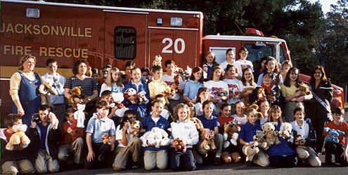 Ms. Dana McKay and her class at Hendricks Methodist School